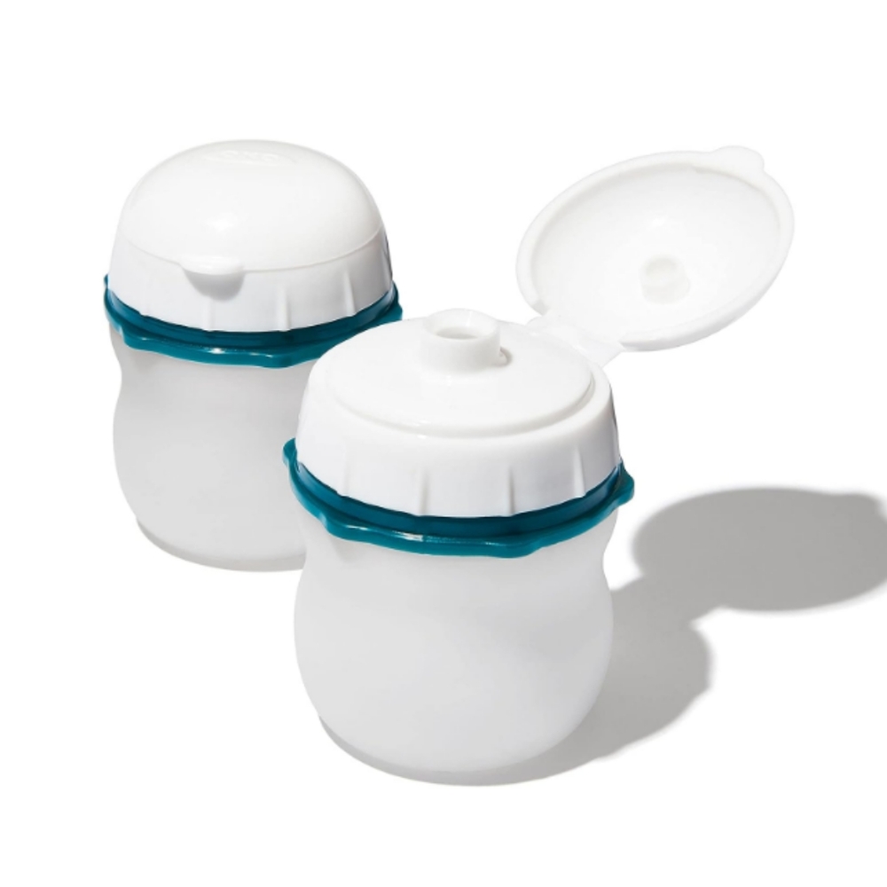Good Grips Prep & Go Leakproof Silicone Squeeze Bottle - 2 Pack, White
